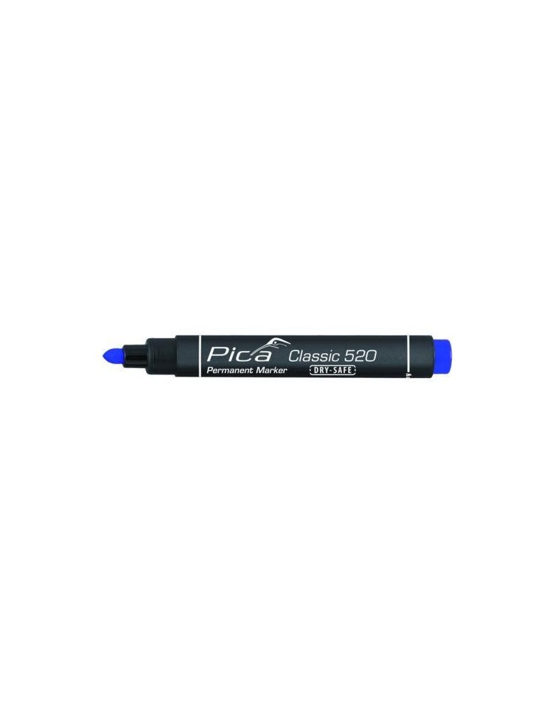 MARCADOR PERMANENTE PICA TIPO BALA  AZUL