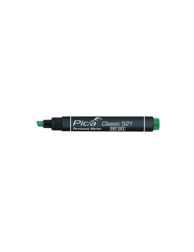 MARCADOR PERMANENTE PICA TIPO PINCEL VERDE