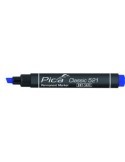 MARCADOR PERMANENTE PICA TIPO PINCEL AZUL