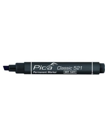 MARCADOR PERMANENTE PICA TIPO PINCEL NEGRO