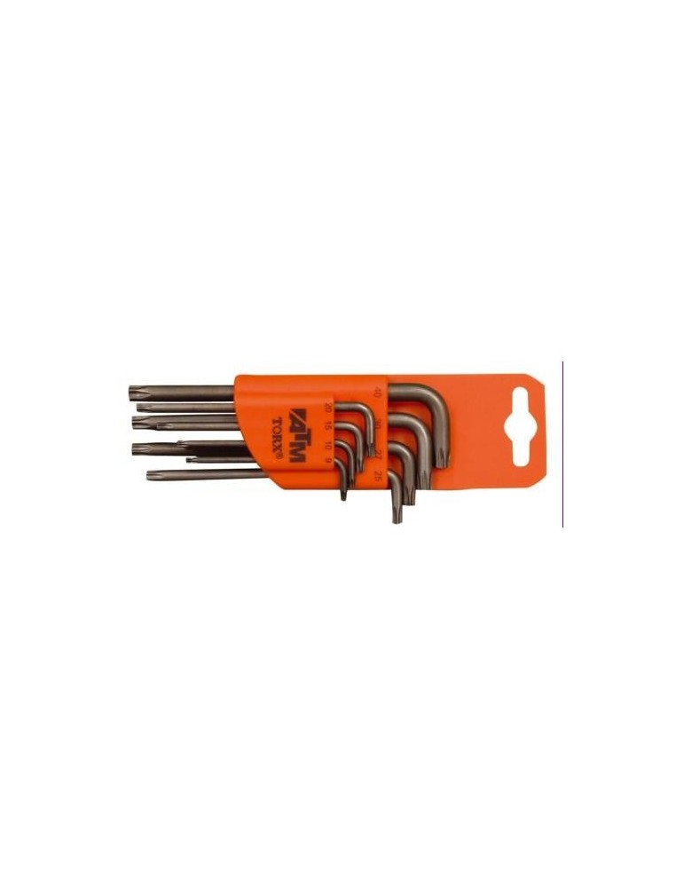 JUEGO 8 LLAVES TORX LARGA ACODADA A1401
