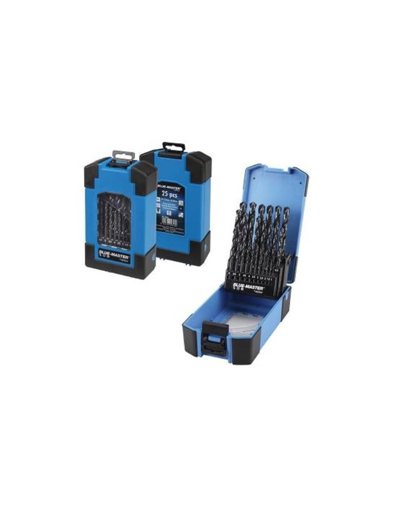 EST.AZUL 25PCS HSS DIN338 Ø1-13X0,5MM. P6011
