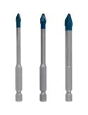 JUEGO BROCAS PORCELANICO EXPERT HEX-9 3 UNIDADES