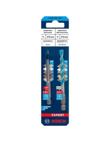 BROCA EXPERT HEX-9 HARD CERAMIC + HEX-9 MULTI 8MM
