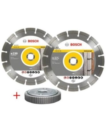 KIT 2 DISCOS DE DIAMANTE STANDARD UNIVERSAL 230MM