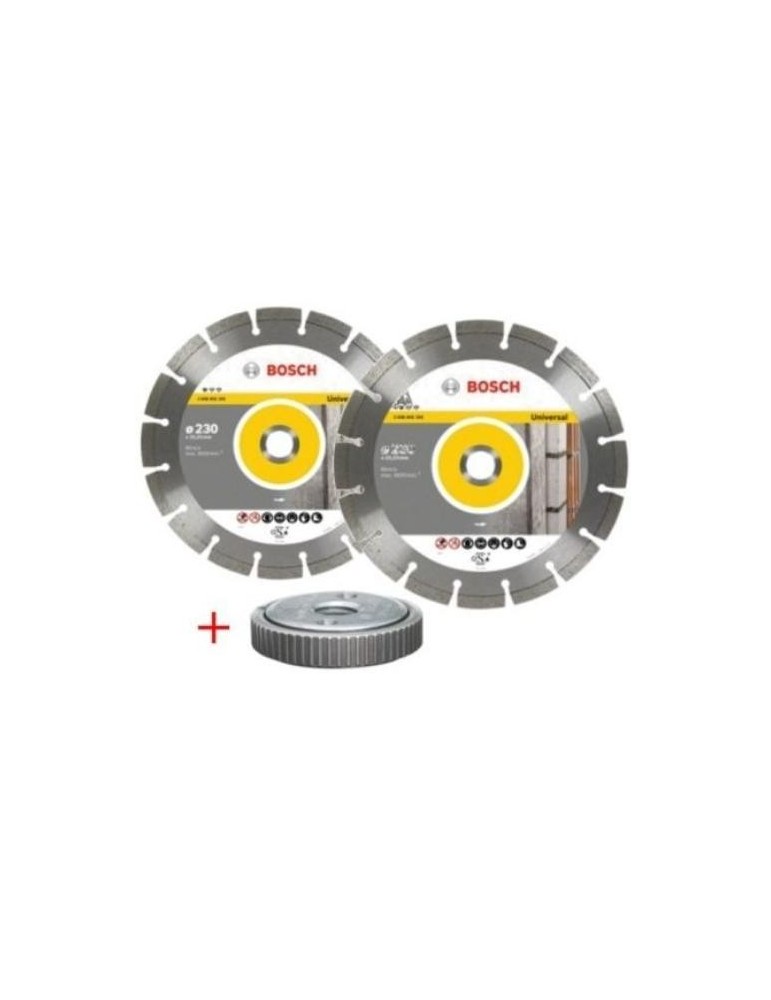 KIT 2 DISCOS DE DIAMANTE STANDARD UNIVERSAL 230MM