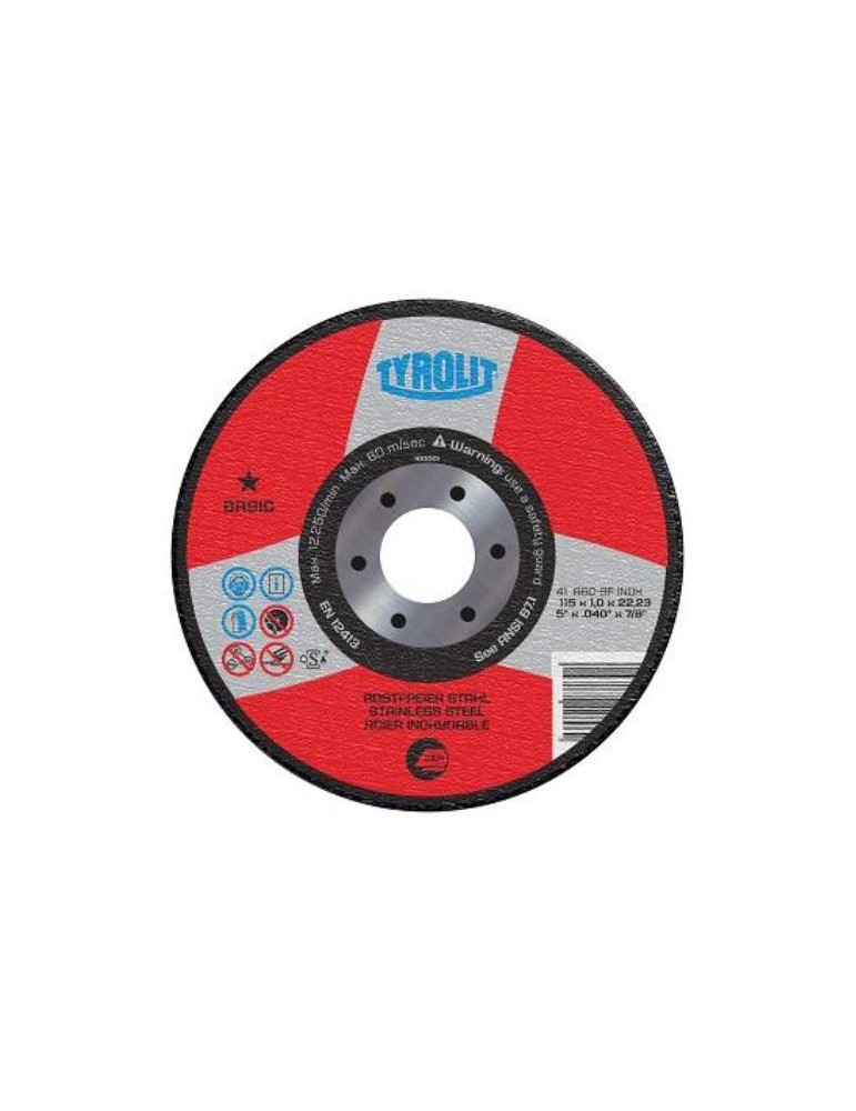 DISCO CORTE INOXIDABLE 115X1X22.23 34332868