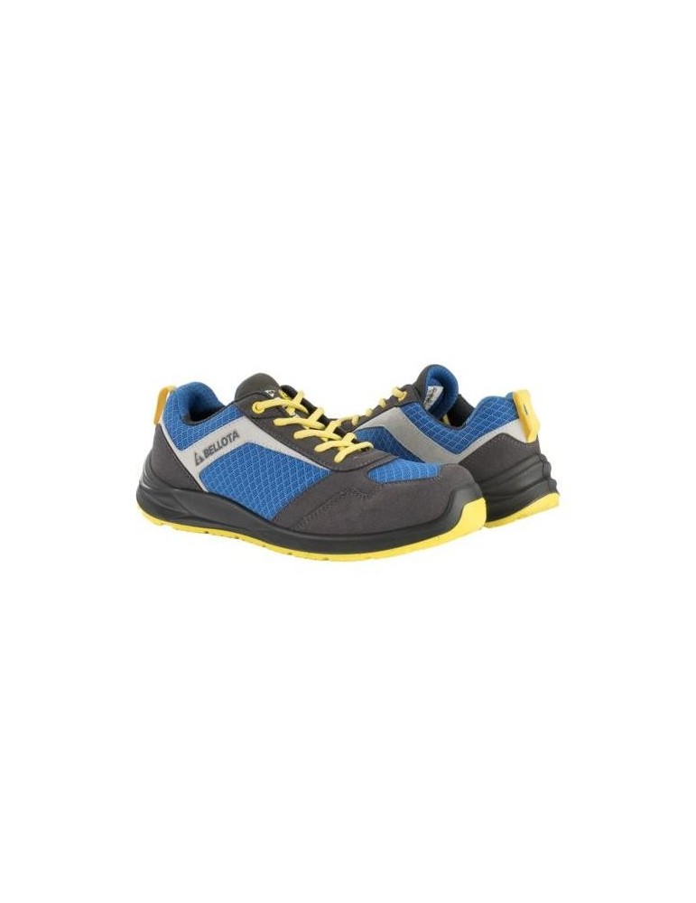 ZAPATO SEG. S1P FLEX AZUL-AMARILLO T-44