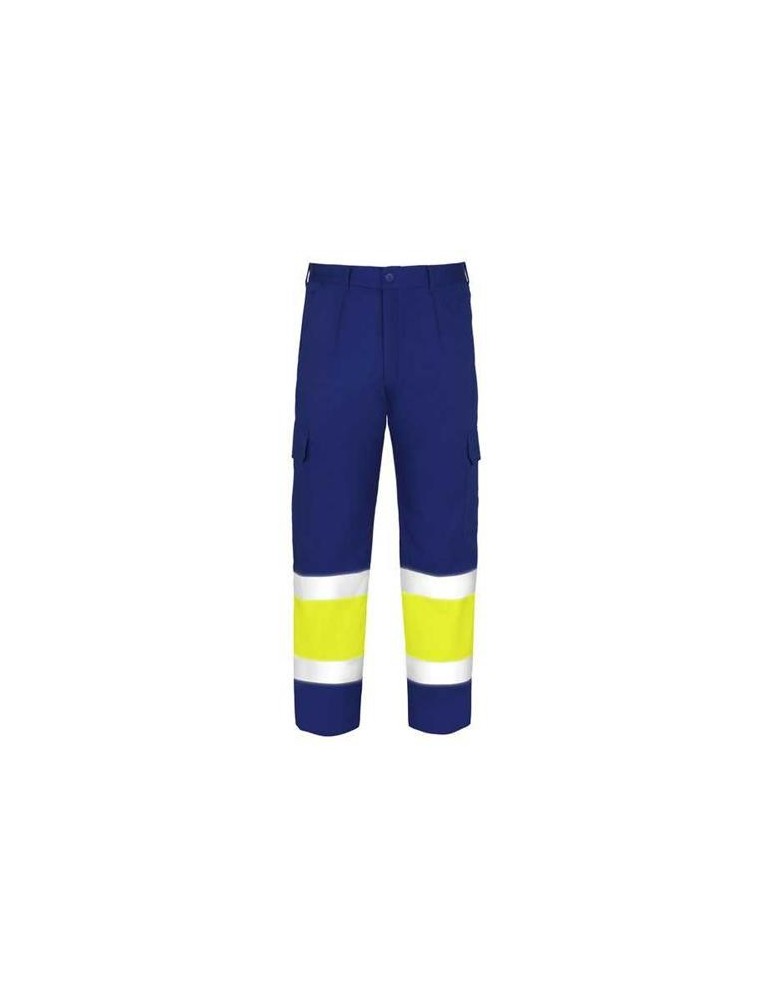 PANTALON ALTA VISIBILIDAD TERGAL AZUL MARINO T-60