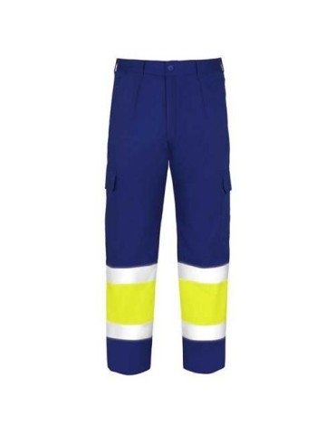 PANTALON ALTA VISIBILIDAD TERGAL AZUL MARINO T-62