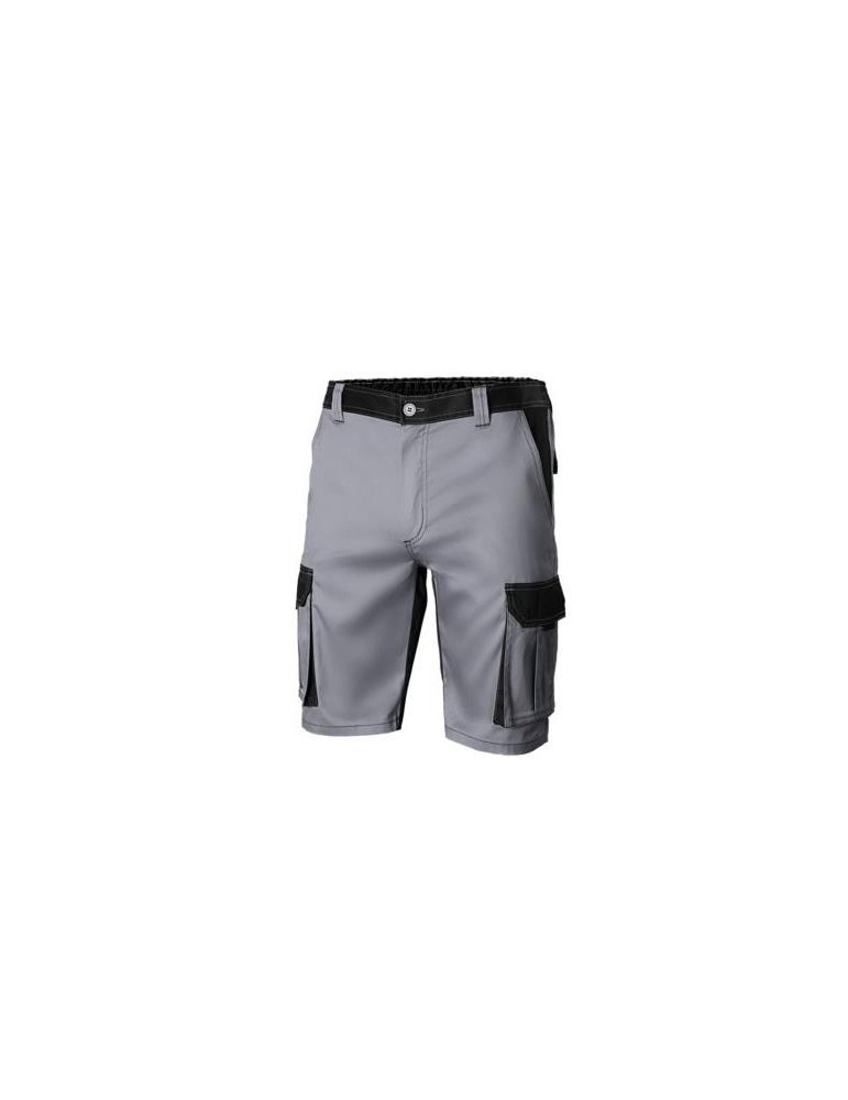 BERMUDA BICOLOR MULTIBOLSILLOS GRIS/NEGRO T-46
