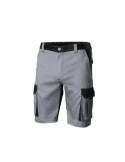 BERMUDA BICOLOR MULTIBOLSILLOS GRIS/NEGRO T-46