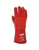 GUANTE SOLDADOR ROJO TALLA UNICA H408 PAR