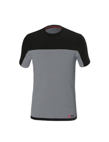 CAMISETA STRETCH GRIS/NEGRO 8772 T-S