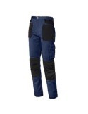PANTALON STRETCH AZUL/ NEGRO 8730 T-XL