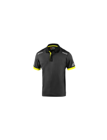 POLO TOLEDO M/CORTA GRIS AMARILLO T-L