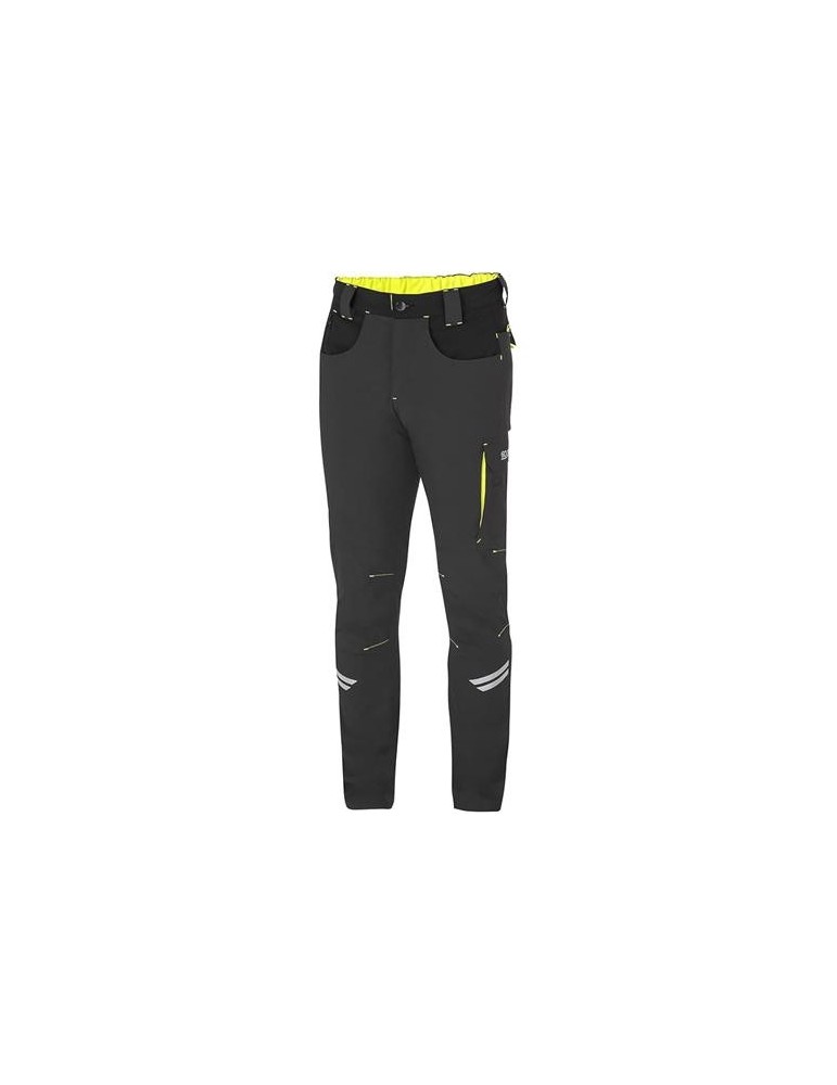 PANTALON KANSAS LIGHT TECH GRIS/AMARILLO T-XL