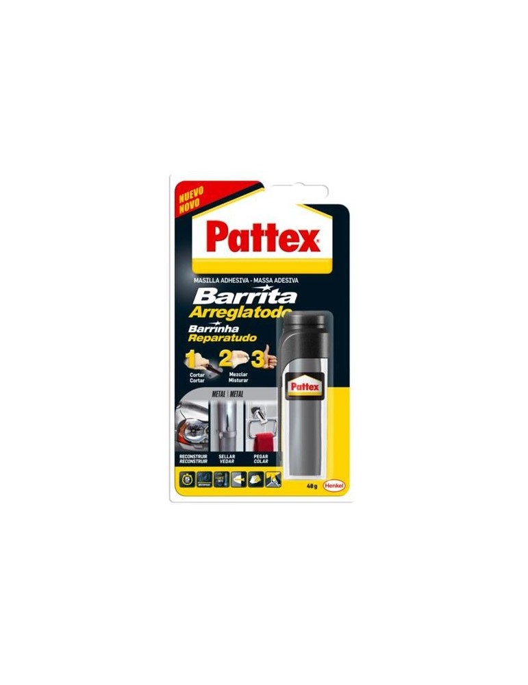 BARRITA MASILLA REPARADORA METAL TUBO 48GR.