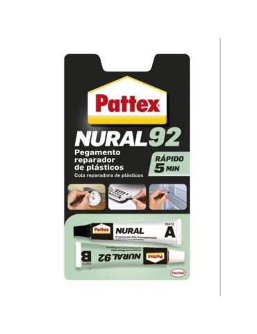 ADHESIVO BICOMPONENTE NURAL 92 PLASTICOS TUBO 22ML