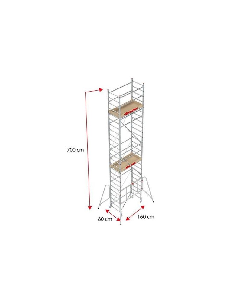 PLATAFORMA CON TRAMPILLA 75X160 CM RS160-PL