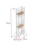 PLATAFORMA CON TRAMPILLA 75X160 CM RS160-PL
