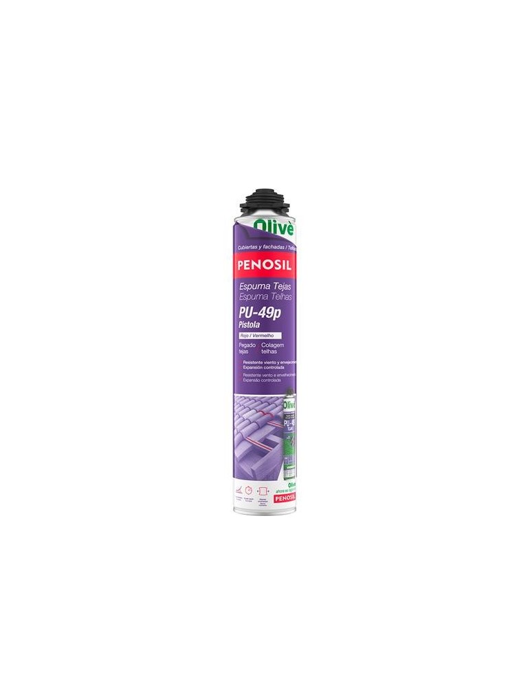 ESPUMA POLIURETANO TEJAS PISTOLA ROJO PU-49 750ML