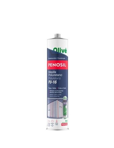 MASILLA DE POLIURETANO PU-16 NEGRO CARTUCHO 300ML