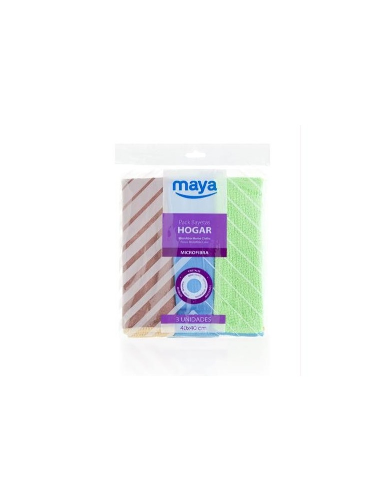 BAYETA MICROFIBRA HOGAR 40X40 (PACK-3) 7112