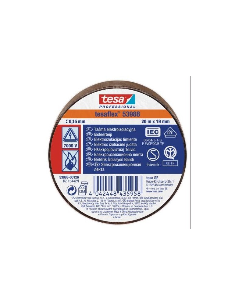 CINTA AISLANTE 20X19 MARRON    53988-126