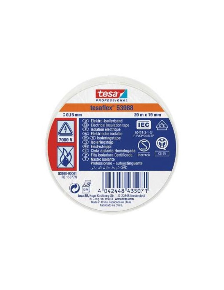 CINTA AISLANTE 20X19 BLANCA   53988-61