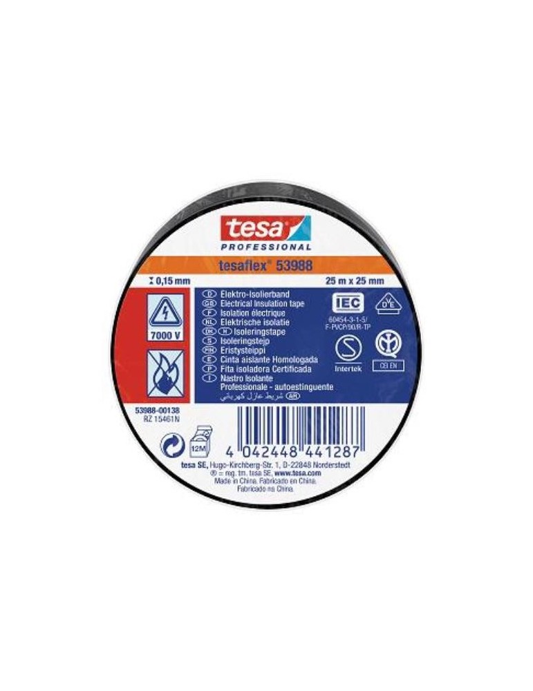 CINTA AISLANTE 25X25 NEGRA    53988-138