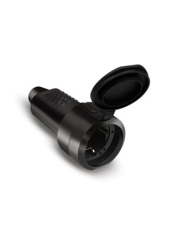 CLAVIJA HEMBRA TT 16 AH. 250  V.  GOMA NEGRA