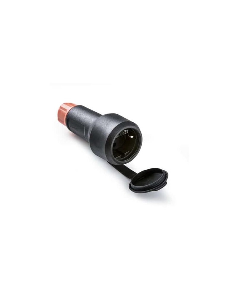 BASE AEREA TT 16A 250V NGRO IP54 C/TAPA Y PRENSA