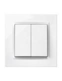 DOBLE CONMUTADOR BLANCO. SERIE 10 F1090397030