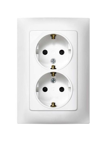 DOBLE BASE ENCHUFE C/TT BLANCO. SER 10 F1091459030