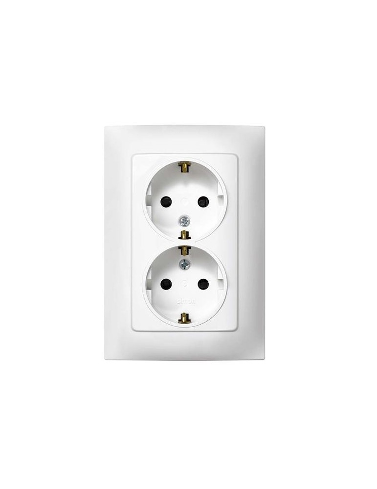 DOBLE BASE ENCHUFE C/TT BLANCO. SER 10 F1091459030