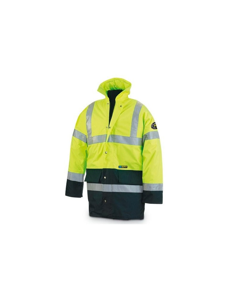 PARKA FLUO MIXTA AMARILLA/AZUL T.M 288PFMIXYFA