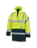 PARKA FLUO MIXTA AMARILLA/AZUL T.M 288PFMIXYFA