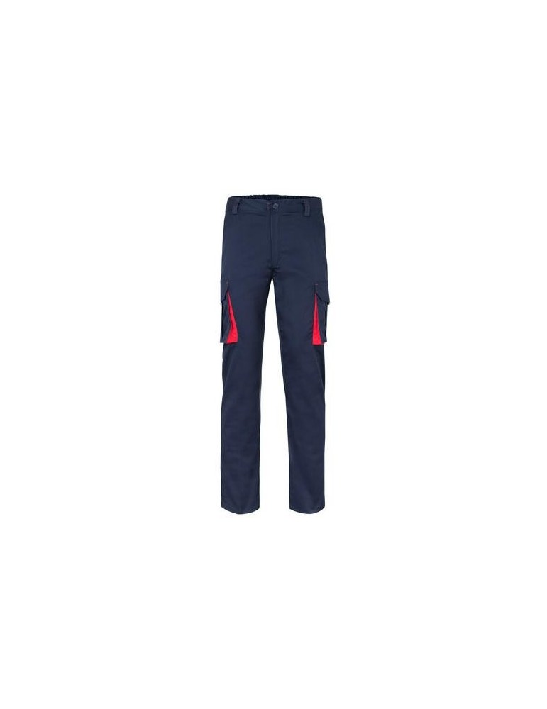 PANTALON STRETCH BICOLOR  AZUL/ROJO T.42 103024S