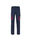 PANTALON STRETCH BICOLOR  AZUL/ROJO T.42 103024S