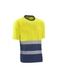 CAMISETA ALTA VISIBILIDAD LONDON AMAR/AZUL T.M