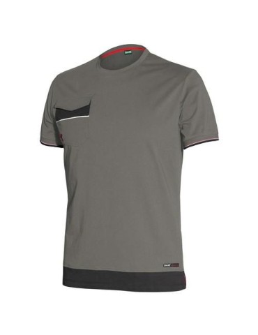 CAMISETA BOOM 100% ALGODON GRIS T.S 8810B-080-S