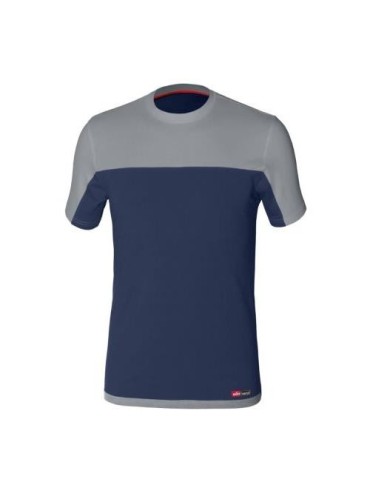 CAMISETA STRETCH AZUL/GRIS 8772 T-M