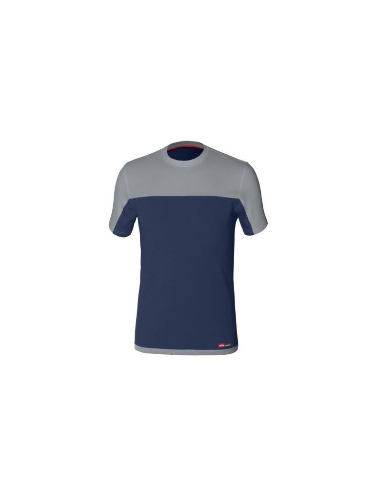 CAMISETA STRETCH AZUL/GRIS 8772 T-M