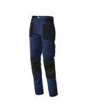 PANTALON STRETCH AZUL/ NEGRO 8730B-040 T. 3XL