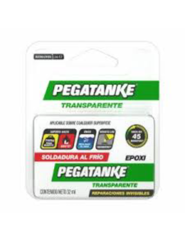 PEGAMENTO EPOXICO PEGATANKE TRANSPARENTE 32ML