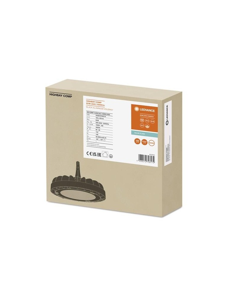 CAMPANA COMPACT 83W 4000 IP65 10000LUM