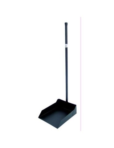 RECOGEDOR METALICO NEGRO MANGO DE 76CM. 71300
