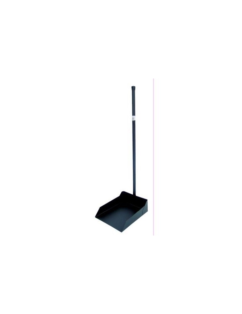 RECOGEDOR METALICO NEGRO MANGO DE 76CM. 71300
