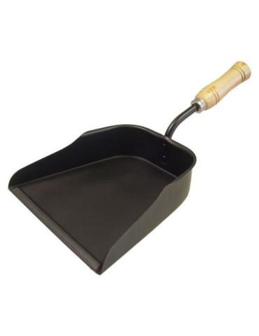 RECOGEDOR METAL. RECOGECENIZAS MANGO MADERA 71302